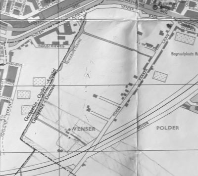 Deel plattegrond Ouderkerkerlaan ? Venserpolder.
