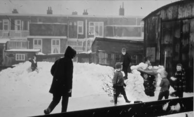 Wintertijd aan de Diemerlaan (1962-1963).
