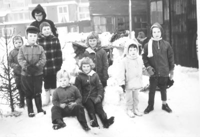 Wintertijd aan de Diemerlaan (1962-1963).

