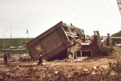 De sloop van meelfabriek "de Gaasp", (juni 1983)
