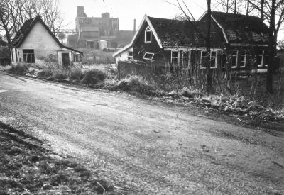 De "Varkensbuurt" (7 januari 1978)
Op de achtergrond meelfabriek "de Gaasp".
