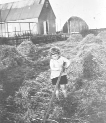 Achter de woning van Jaap van Leyen
