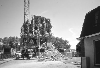 Sloop veevoederfabriek Otten, april 1987
