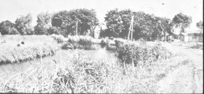 In de bocht bij Van Blokland
De onteigening is al aan de gang.
