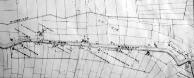 Situatiekaart, gemaakt van de Bijlmermeer in de vijftiger jaren
