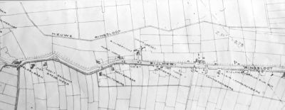 Situatiekaart, gemaakt in de vijftiger jaren van de Bijlmermeer
