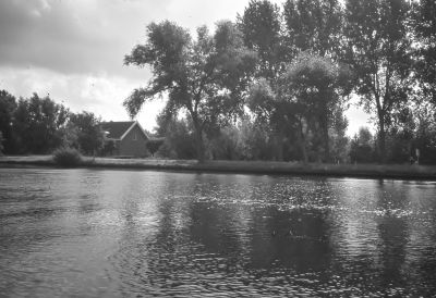 Het voorhuis van boerderij "Niet zonder reden"
De rest van de boerderij is inmiddels weg.
