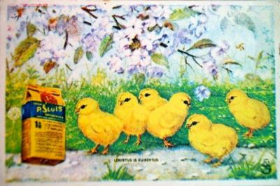 P. Sluis, fabriek pluimvee-, vee- en vogelvoeder 
Het opschrift zegt alles ....
Keywords: Geinbrug;Driemond;Sluis,pluimvee;vee;vogel;voeder;reclame