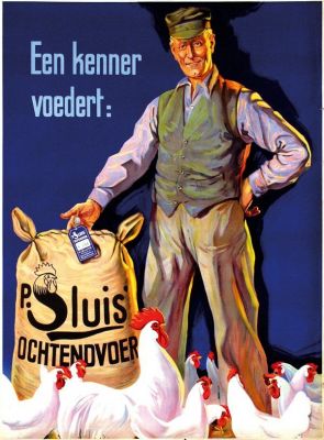 P. Sluis, fabriek pluimvee-, vee- en vogelvoeder 
Keywords: Geinbrug;Driemond;Sluis,pluimvee;vee;vogel;voeder;reclame