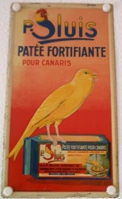 P. Sluis, fabriek pluimvee-, vee- en vogelvoeder 
Ook in het buitenland voerde Sluis de vogels...
Keywords: Geinbrug;Driemond;Sluis,pluimvee;vee;vogel;voeder;reclame