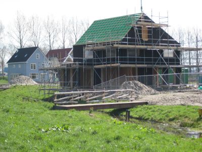 Maanhof/Droomzone
Woning noordzijde Maanhof in aanbouw
Keywords: Maanhof;Droomzone;Driemond;Geinbrug